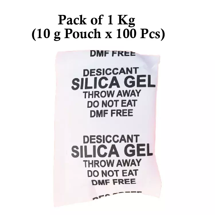 Ecofresh 10 g Silica Gel Granules in Paper Pouch White Color Desiccant for Absorbing Moisture (Pack of 100 Pcs)