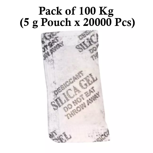 Ecofresh 5 g Silica Gel Granules in Paper Pouch White Color Desiccant for Absorbing Moisture (Pack of 20000 Pcs)
