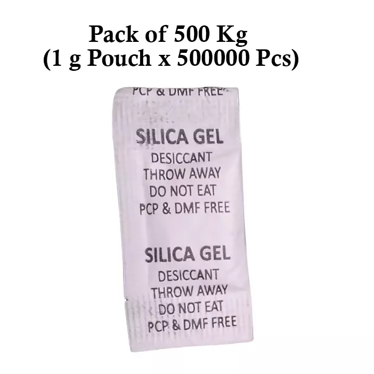 Ecofresh 1 g Silica Gel Granules in Paper Pouch White Color Desiccant for Absorbing Moisture (Pack of 500000 Pcs)