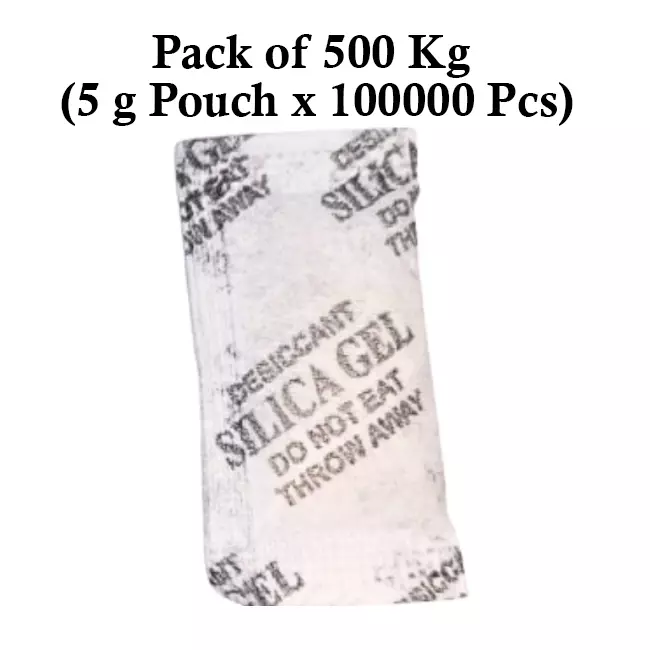 Ecofresh 5 g Silica Gel Granules in Paper Pouch White Color Desiccant for Absorbing Moisture (Pack of 100000 Pcs)