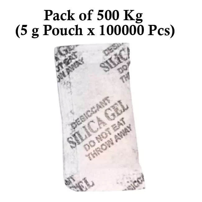 Ecofresh 5 g Silica Gel Beads in Paper Pouch White Color Desiccant for Absorbing Moisture (Pack of 100000 Pcs)