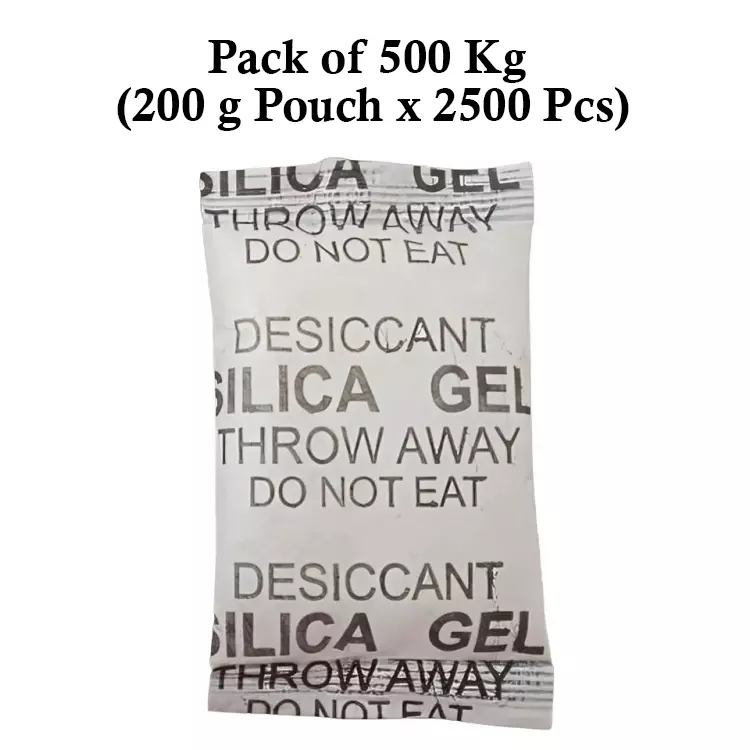 Ecofresh 200 g Silica Gel Beads in Paper Pouch White Color Desiccant for Absorbing Moisture (Pack of 2500 Pcs)