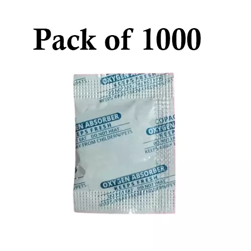 Ecofresh 200 cc Oxygen Absorber Pouch for Usage in Food Packaging, Pharmaceuticals & More (Pack of 1000)