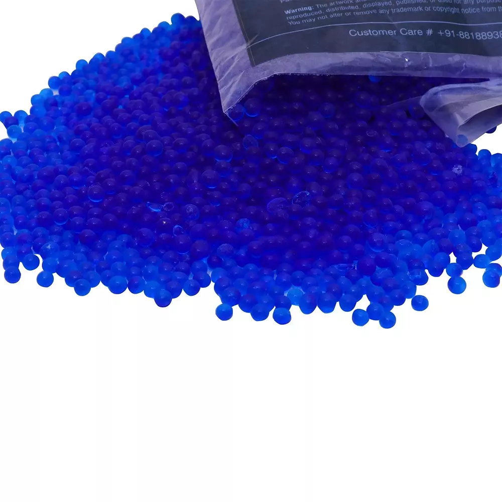 ELYSIAN 500 g Silica Gel Beads Color Indicating Desiccant Size 2-5 mm Blue Color for Absorbing Moisture
