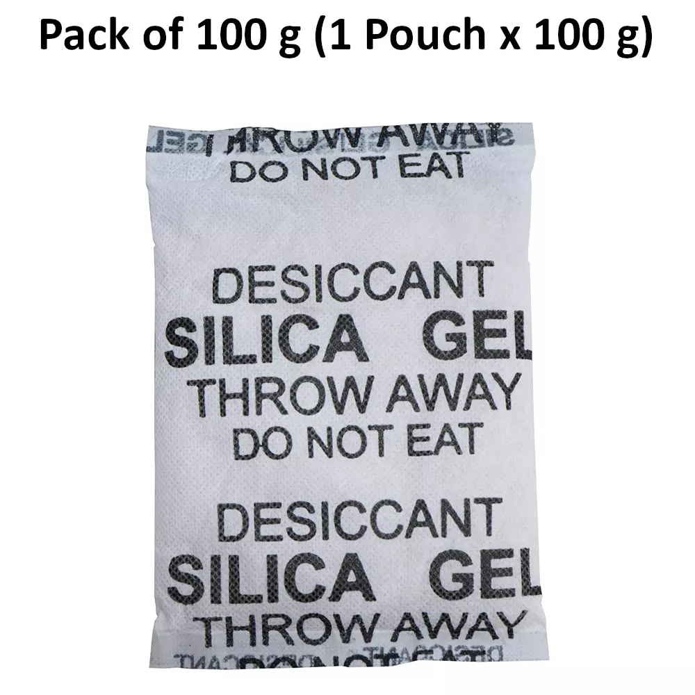ELYSIAN 100 g Silica Gel Pouch for Absorbing Moisture in Wardrobe, Electronics & More (Pack of 100 g)