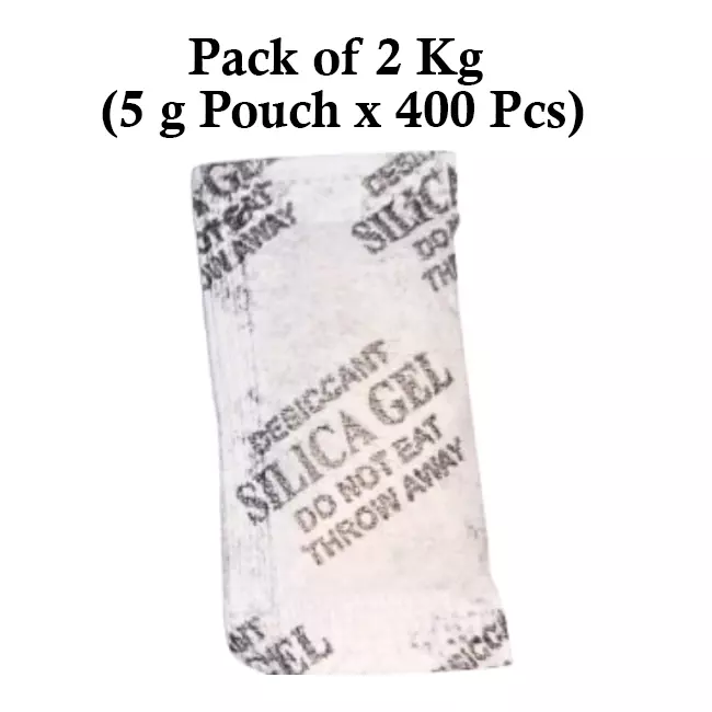 Ecofresh 5 g Silica Gel Granules in Paper Pouch White Color Desiccant for Absorbing Moisture (Pack of 400 Pcs)
