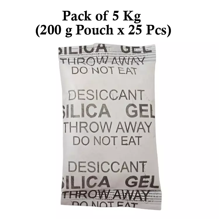 Ecofresh 200 g Silica Gel Granules in Paper Pouch White Color Desiccant for Absorbing Moisture (Pack of 25 Pcs)