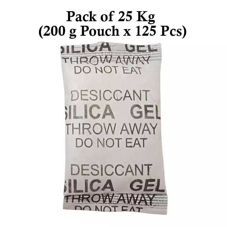 Ecofresh 200 g Silica Gel Granules in Paper Pouch White Color Desiccant for Absorbing Moisture (Pack of 125 Pcs)