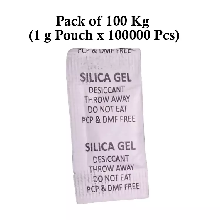 Ecofresh 1 g Silica Gel Granules in Paper Pouch White Color Desiccant for Absorbing Moisture (Pack of 100000 Pcs)