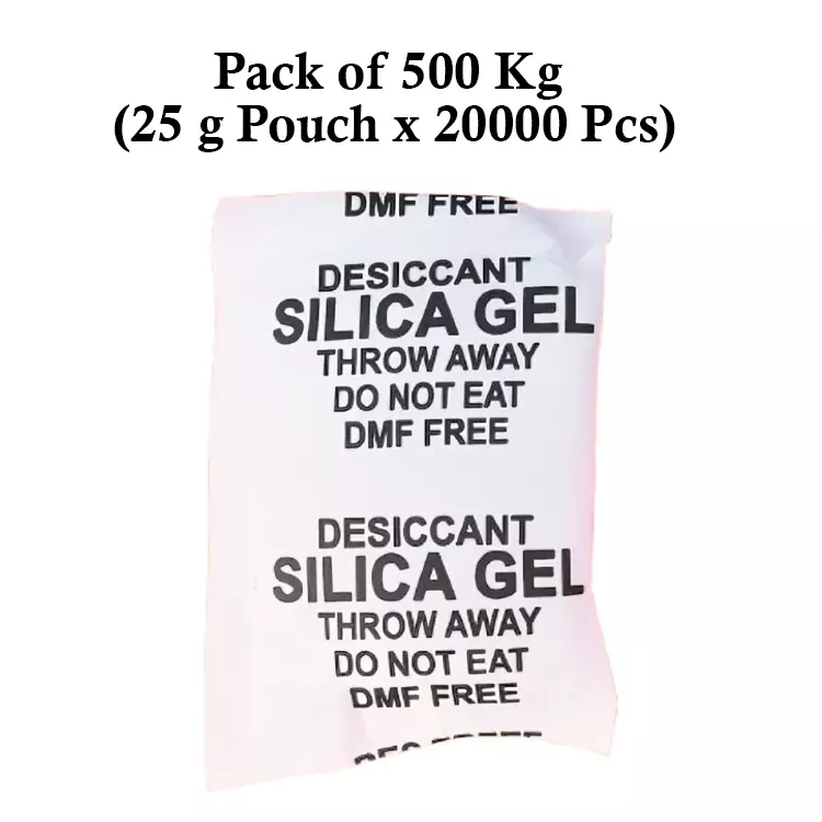 Ecofresh 25 g Silica Gel Granules in Paper Pouch White Color Desiccant for Absorbing Moisture (Pack of 20000 Pcs)