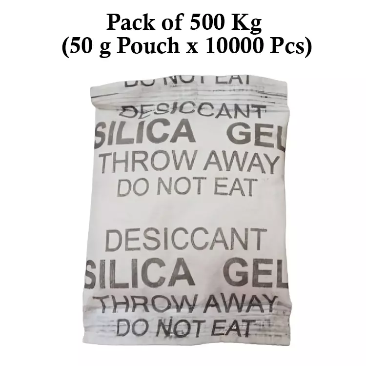 Ecofresh 50 g Silica Gel Granules in Paper Pouch White Color Desiccant for Absorbing Moisture (Pack of 10000 Pcs)