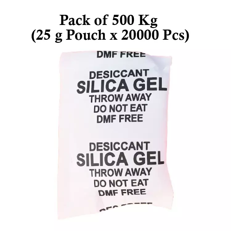 Ecofresh 25 g Silica Gel Beads in Paper Pouch White Color Desiccant for Absorbing Moisture (Pack of 20000 Pcs)