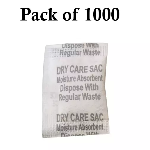 Ecofresh 1 g Dry Clay Desiccant Pouch for Electronics, Leather Goods, Pharmaceuticals & More (Pack of 1000)