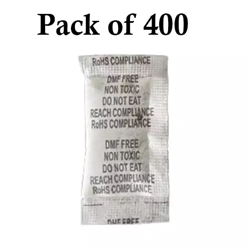 Ecofresh 5 g Dry Clay Desiccant Pouch for Electronics, Leather Goods, Pharmaceuticals & More (Pack of 400)