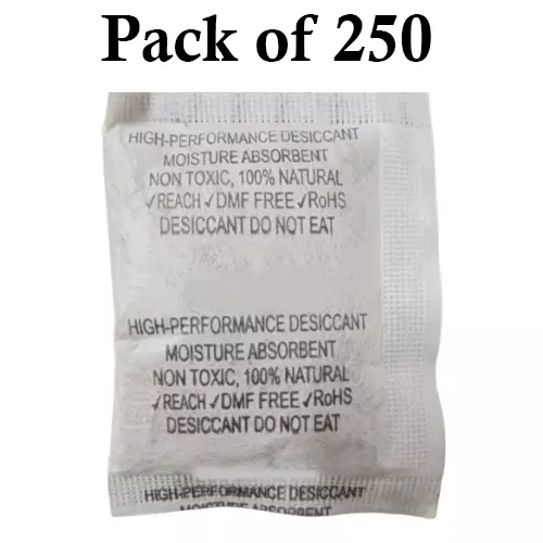 Ecofresh 20 g Dry Clay Desiccant Pouch for Electronics, Leather Goods, Pharmaceuticals & More (Pack of 250)