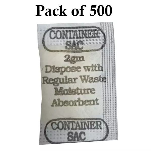 Ecofresh 2 g  Super Gel Desiccant Pouch for Absorbing Moisture in Long Term Storage (Pack of 500)