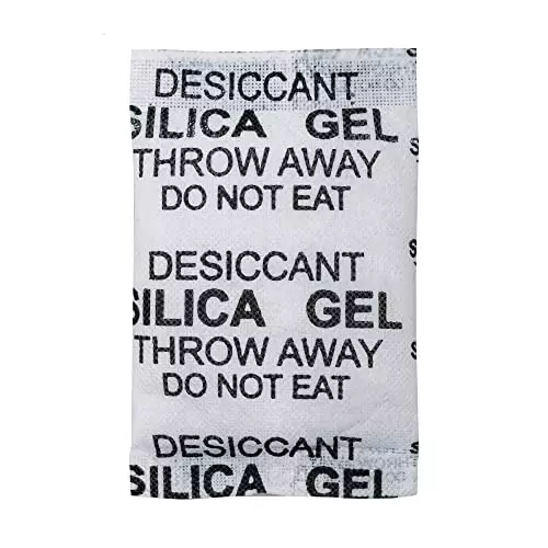 ELYSIAN 100 g Each x 5 Silica Gel Pouch for Absorbing Moisture in Wardrobe, Electronics & More (Pack of 500 g)