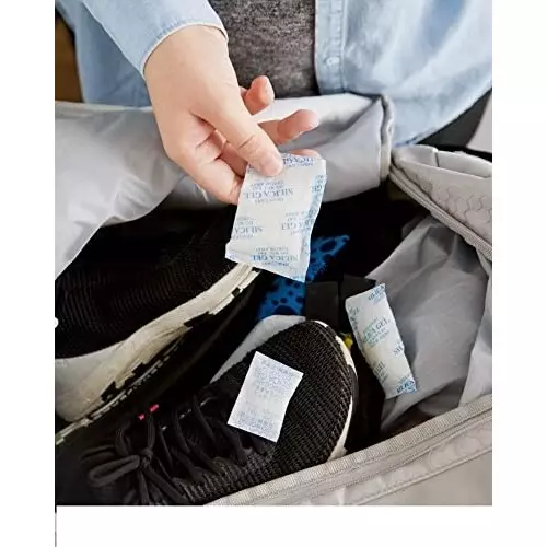 ELYSIAN 50 g Each x 2 Silica Gel Pouch for Absorbing Moisture in Wardrobe, Electronics & More (Pack of 100 g)