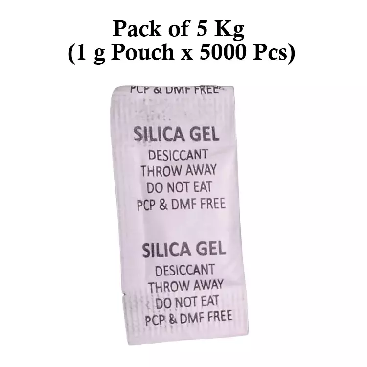 Ecofresh 1 g Silica Gel Granules in Paper Pouch White Color Desiccant for Absorbing Moisture (Pack of 5000 Pcs)