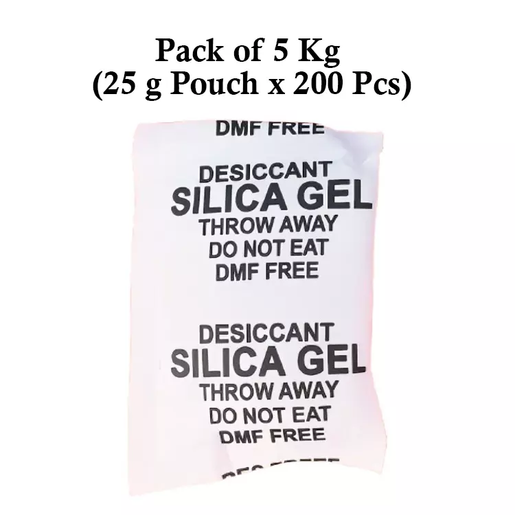 Ecofresh 25 g Silica Gel Beads in Paper Pouch White Color Desiccant for Absorbing Moisture (Pack of 200 Pcs)