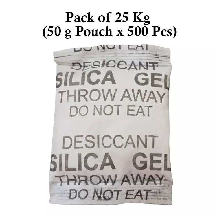 Ecofresh 50 g Silica Gel Granules in Paper Pouch White Color Desiccant for Absorbing Moisture (Pack of 500 Pcs)