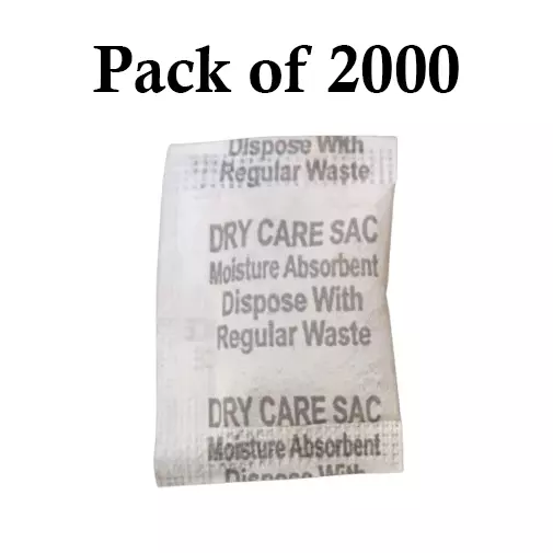 Ecofresh 1 g Dry Clay Desiccant Pouch for Electronics, Leather Goods, Pharmaceuticals & More (Pack of 2000)