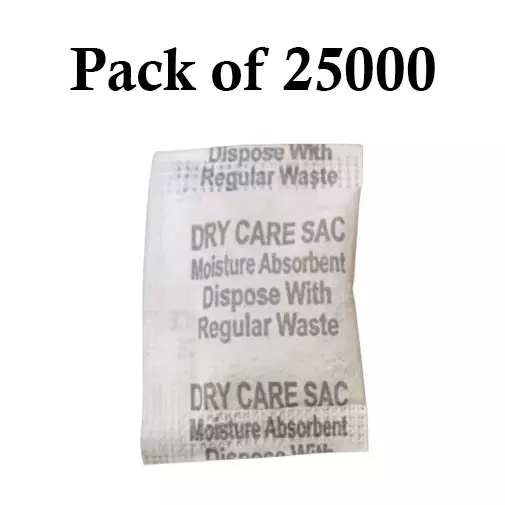 Ecofresh 1 g Dry Clay Desiccant Pouch for Electronics, Leather Goods, Pharmaceuticals & More (Pack of 25000)
