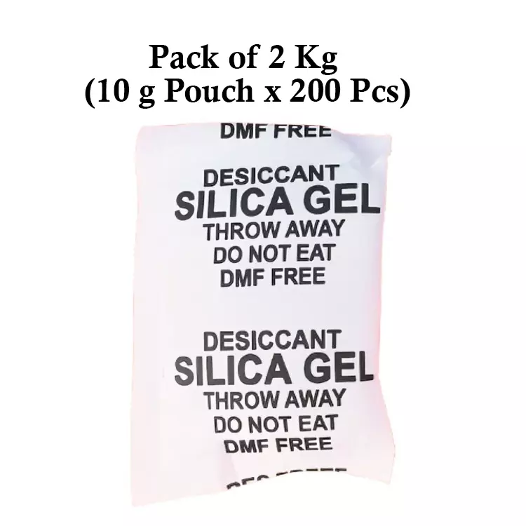 Ecofresh 10 g Silica Gel Beads in Paper Pouch White Color Desiccant for Absorbing Moisture (Pack of 200 Pcs)