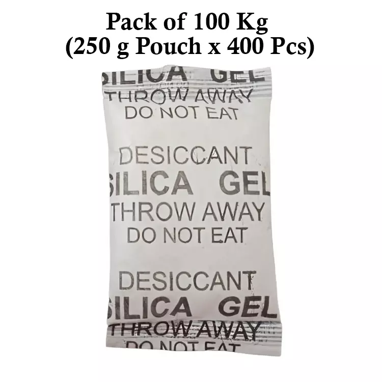 Ecofresh 250 g Silica Gel Granules in Paper Pouch White Color Desiccant for Absorbing Moisture (Pack of 400 Pcs)