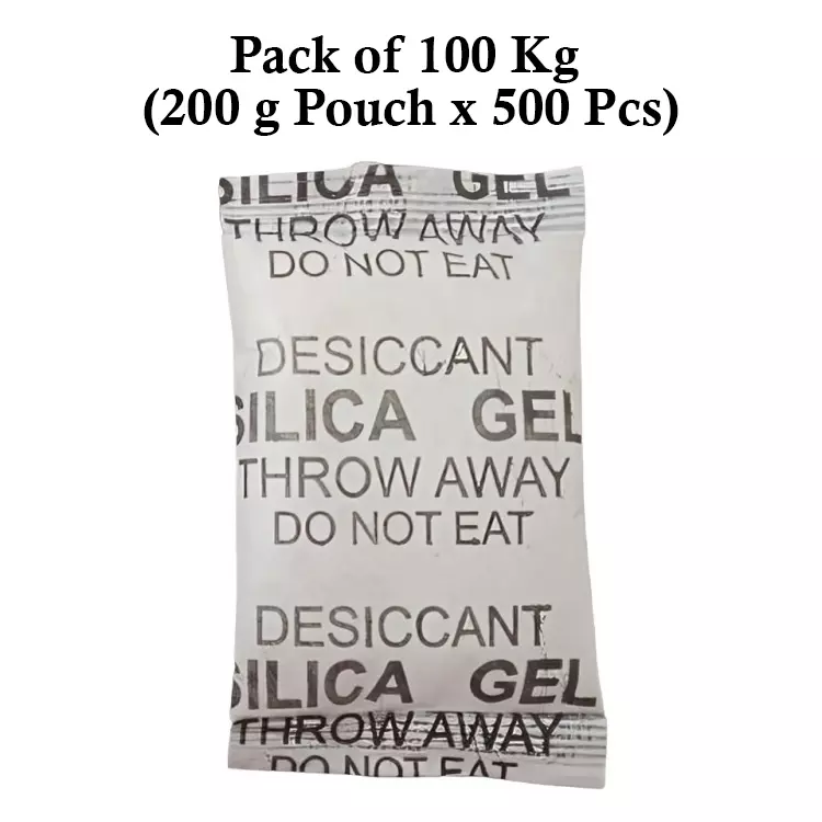 Ecofresh 200 g Silica Gel Beads in Paper Pouch White Color Desiccant for Absorbing Moisture (Pack of 500 Pcs)