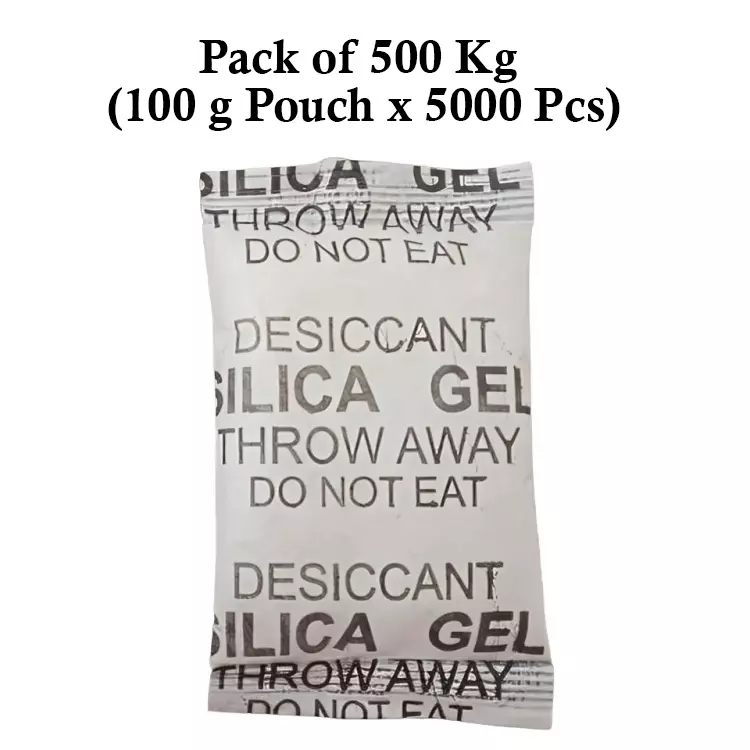 Ecofresh 100 g Silica Gel Beads in Paper Pouch White Color Desiccant for Absorbing Moisture (Pack of 5000 Pcs)