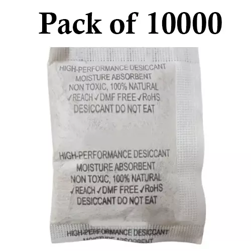 Ecofresh 50 g Dry Clay Desiccant Pouch for Electronics, Leather Goods, Pharmaceuticals & More (Pack of 10000)