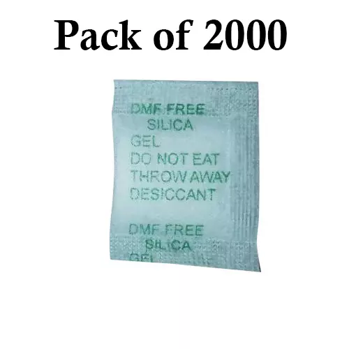 Ecofresh 1 g  Super Gel Desiccant Pouch for Absorbing Moisture in Long Term Storage (Pack of 2000)