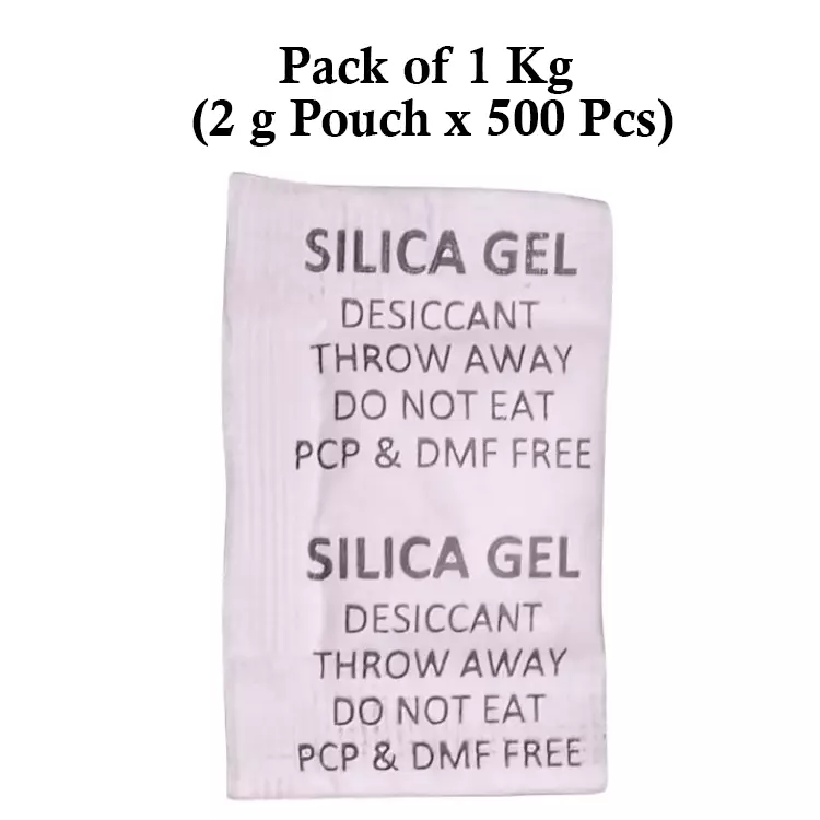 Ecofresh 2 g Silica Gel Beads in Paper Pouch White Color Desiccant for Absorbing Moisture (Pack of 500 Pcs)