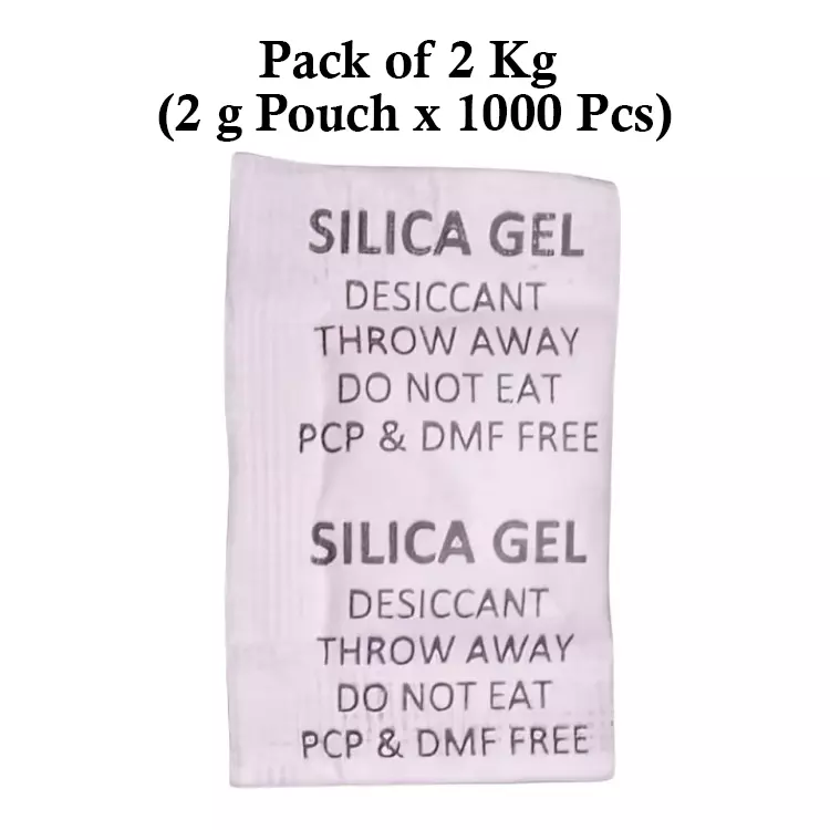 Ecofresh 2 g Silica Gel Granules in Paper Pouch White Color Desiccant for Absorbing Moisture (Pack of 1000 Pcs)