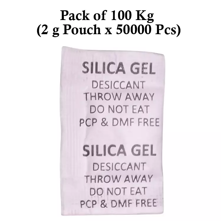 Ecofresh 2 g Silica Gel Granules in Paper Pouch White Color Desiccant for Absorbing Moisture (Pack of 50000 Pcs)