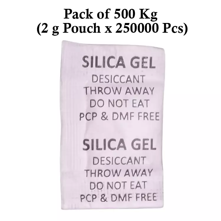 Ecofresh 2 g Silica Gel Granules in Paper Pouch White Color Desiccant for Absorbing Moisture (Pack of 250000 Pcs)