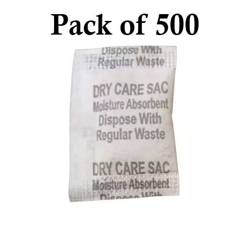 Ecofresh 2 g Dry Clay Desiccant Pouch for Electronics, Leather Goods, Pharmaceuticals & More (Pack of 500)
