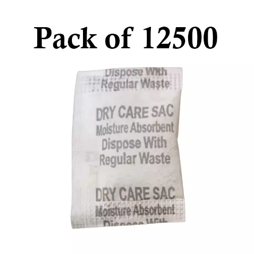 Ecofresh 2 g Dry Clay Desiccant Pouch for Electronics, Leather Goods, Pharmaceuticals & More (Pack of 12500)