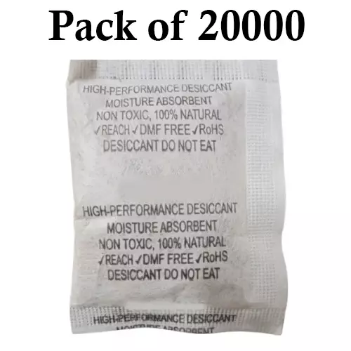 Ecofresh 25 g Dry Clay Desiccant Pouch for Electronics, Leather Goods, Pharmaceuticals & More (Pack of 20000)