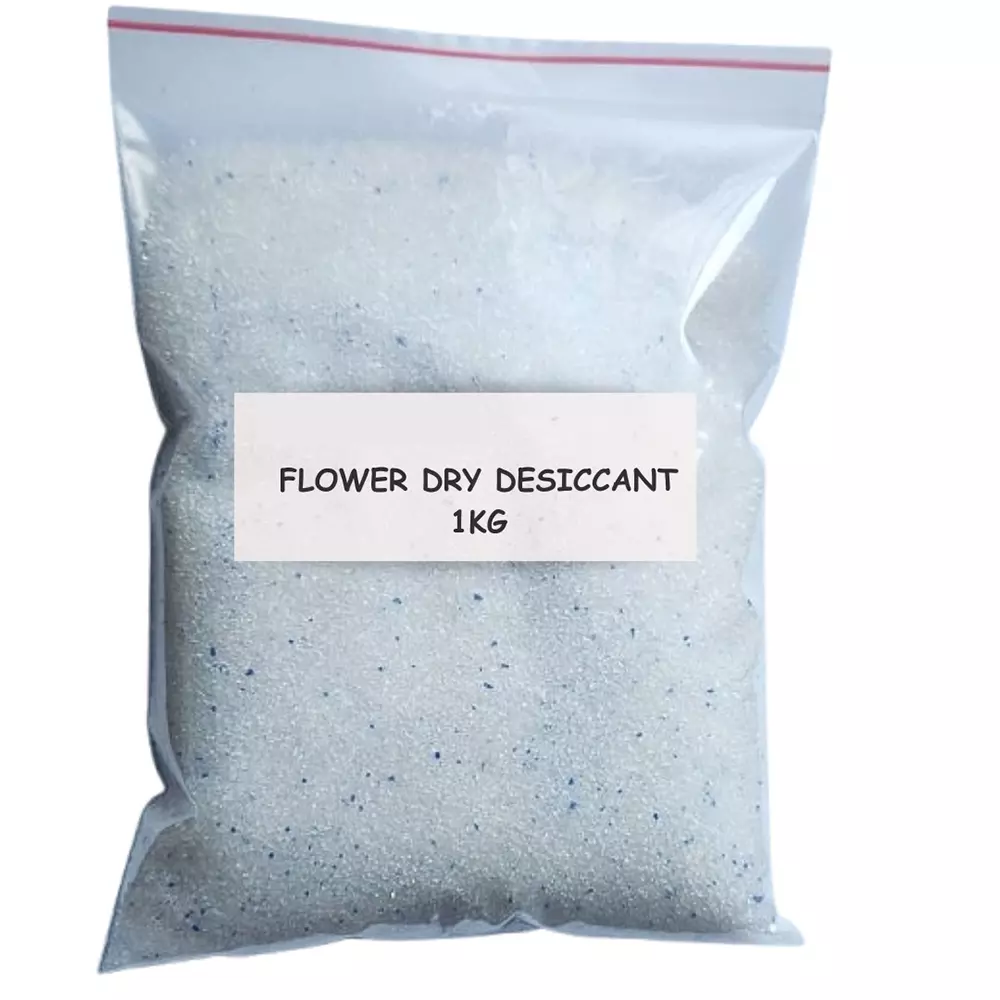 Ecofresh 1 Kg Flower Dry Desiccant Pouch for Usage in Flower, Herbal Industries & More (Pack of 25)