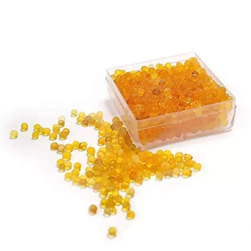 ELYSIAN 250 g Silica Gel Beads Color Indicating Desiccant Size 3-5 mm Orange Color for Absorbing Moisture