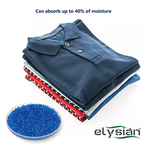ELYSIAN 500 g Silica Gel Beads Color Indicating Desiccant Blue Color for Absorbing Moisture