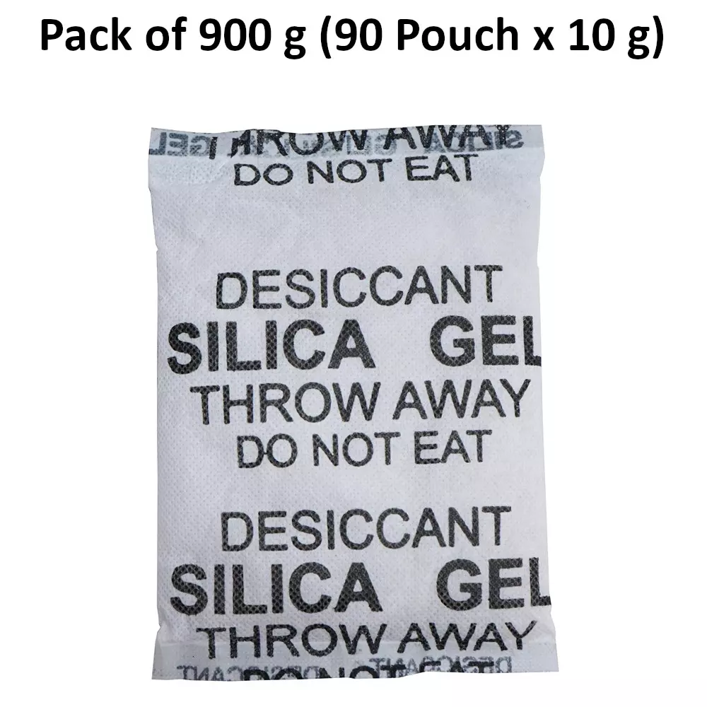 ELYSIAN 10 g Each x 90 Silica Gel Pouch for Absorbing Moisture in Wardrobe, Electronics & More (Pack of 900 g)
