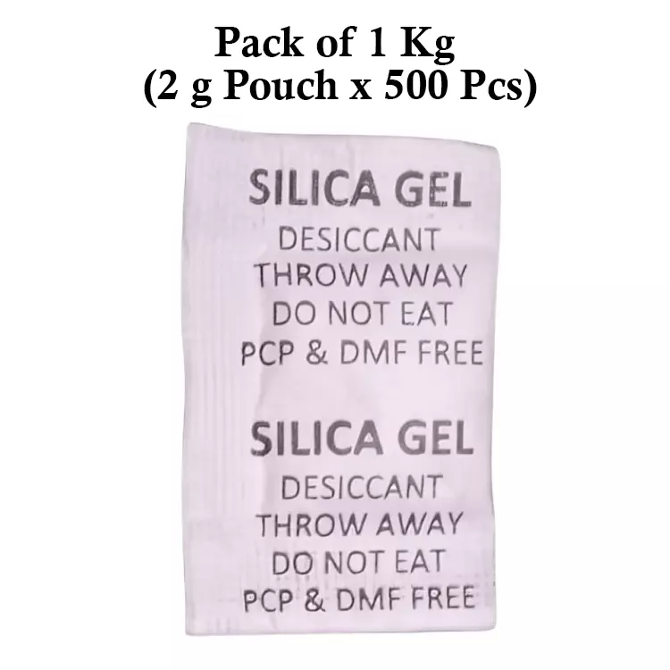 Ecofresh 2 g Silica Gel Granules in Paper Pouch White Color Desiccant for Absorbing Moisture (Pack of 500 Pcs)