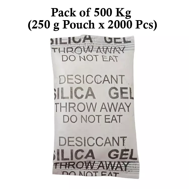 Ecofresh 250 g Silica Gel Granules in Paper Pouch White Color Desiccant for Absorbing Moisture (Pack of 2000 Pcs)