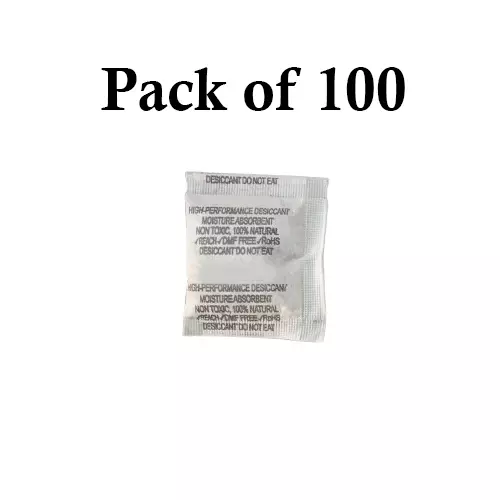Ecofresh 10 g Dry Clay Desiccant Pouch for Electronics, Leather Goods, Pharmaceuticals & More (Pack of 100)