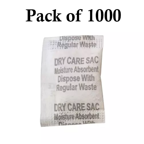 Ecofresh 2 g Dry Clay Desiccant Pouch for Electronics, Leather Goods, Pharmaceuticals & More (Pack of 1000)