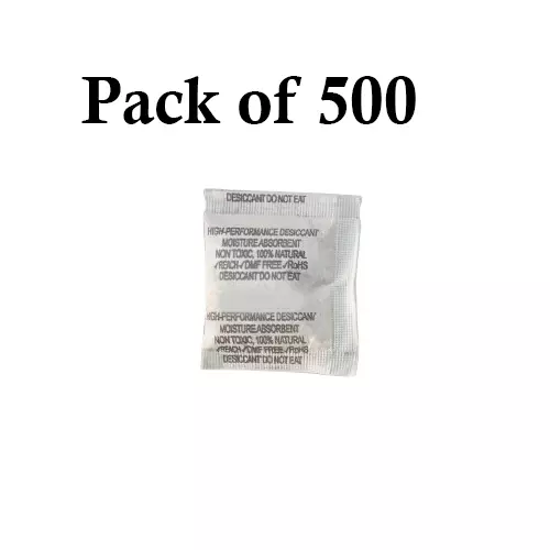 Ecofresh 10 g Dry Clay Desiccant Pouch for Electronics, Leather Goods, Pharmaceuticals & More (Pack of 500)