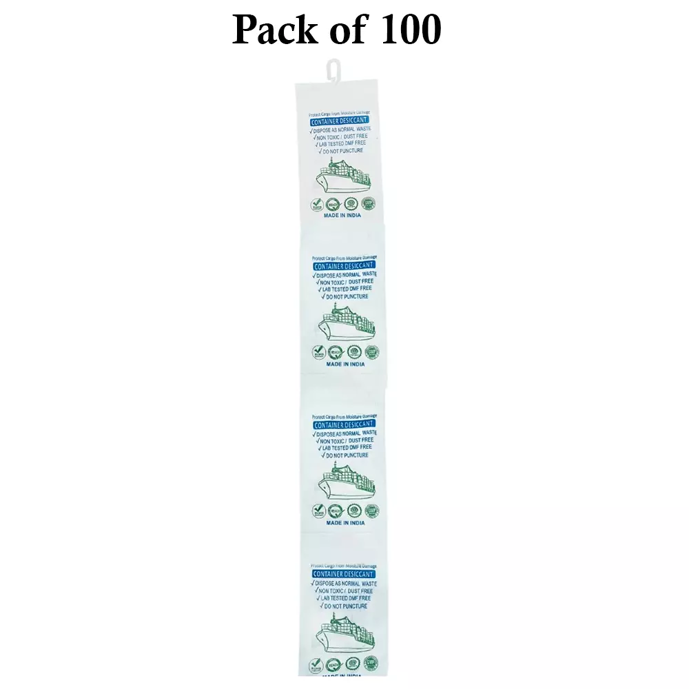 Ecofresh 250 g Container Desiccant Pouch for Absorbing Moisture in Shipping Containers (Pack of 100)